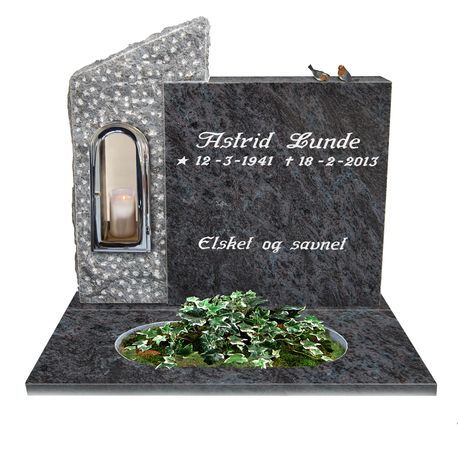 Gravminne gravmonument fra Eide Stein gravstein modell 377c